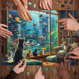 Cat Aquarium Jigsaw Puzzle 1000 Pieces