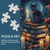 Mystic Cat and Magic Books Jigsaw Puzzle 1000 PCS