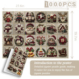 Vintage Christmas Fabric Fun Jigsaw Puzzle 1000 Pieces