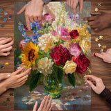 Sunlit Bouquet Jigsaw Puzzle 1000 Pieces