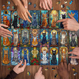 Glass Cat Jigsaw Puzzle 1000 Pieces