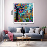 Blossom Town Diamond Painting Kit