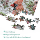 Floral Woven Cardinal Jigsaw Puzzle 1000 Pieces