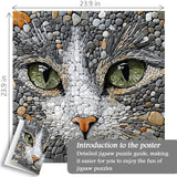 Pebble Cat puzzle puzzle 1000 pezzi
