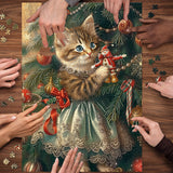 Christmas Cute Pets Jigsaw Puzzle 1000 Pieces