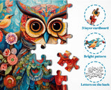 Floral Owl Jigsaw Puzzle 1000 Pieces