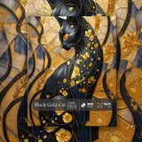 Black Gold Cat Jigsaw Puzzle 1000 Pieces