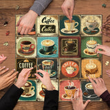Vintage Coffee Poster Jigsaw Puzzle 1000 Pieces