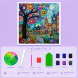 Blossom Town Diamond Painting Kit