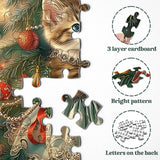 Christmas Cute Pets Jigsaw Puzzle 1000 Pieces