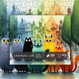 Chromatic Cats Jigsaw Puzzle 1000 Pieces