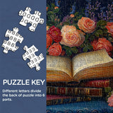 Books and Flowers Jigsaw Puzzle 1000 Pieces