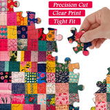 Vibrant Patches Jigsaw Puzzle 1000 Pieces
