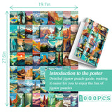 IdeaBazar® De US National Parks Jigsaw Puzzle 1000 stuks