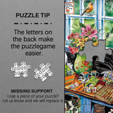 Verdant Whiskers Jigsaw Puzzle 1000 Pieces