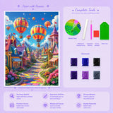 Rainbow Town Diamond Painting Kit