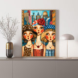 Vintage City Beauties Diamond Painting Kit