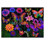 Neon Butterfly Bloom Diamond Painting Kit