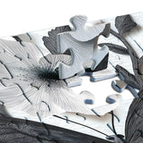 White Flower Black Wing Jigsaw Puzzle 1000 Pieces