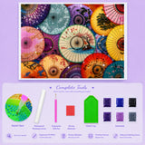 Colorful Oil Umbrellas Diamond Painting Kit