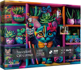 Succulent Cat Corner Jigsaw Puzzle 1000 Pieces