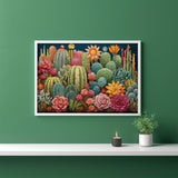 Succulents Embroidery Jigsaw Puzzle 1000 Pieces