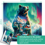 Aurora Bear Jigsaw Puzzle 1000 Pieces