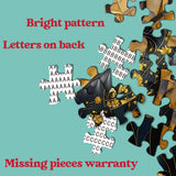 Black Gold Cat Jigsaw Puzzle 1000 Pieces