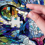 Stained Glass Cat Jigsaw Puzzle 1000 Pieces