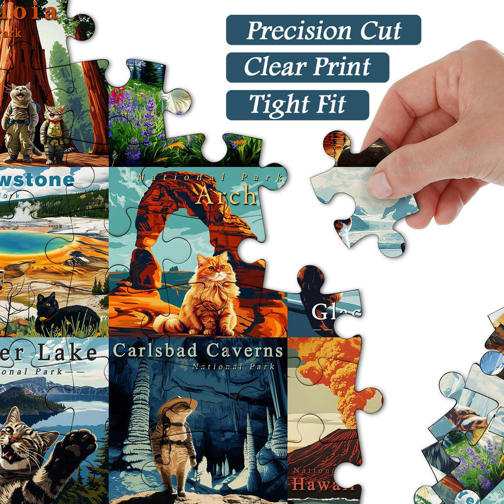 Cats National Parks Jigsaw Puzzle 1000 Pieces – ideabazar