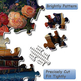 Books and Flowers Jigsaw Puzzle 1000 Pieces