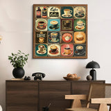 Vintage Coffee Poster Jigsaw Puzzle 1000 Pieces
