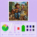 Cowboy Strums Diamond Painting Kit