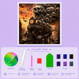 Skull Train Diamond Painting Kit