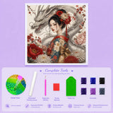 Dragon Maiden Diamond Painting Kit