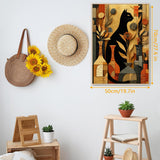 Floral Cat Jigsaw Puzzle 1000 Pieces