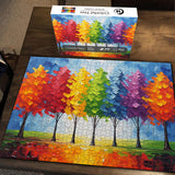 Colorful Trees Jigsaw Puzzle 1000 Pieces