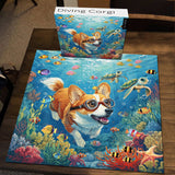 Diving Corgi Jigsaw Puzzle 1000 Pieces