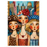 Vintage City Beauties Diamond Painting Kit