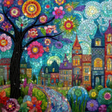 Blossom Town Diamond Painting Kit
