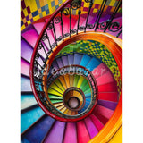 Rainbow Spiral Staircase Diamond Painting Kit