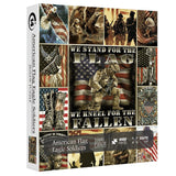 Ideabazar® American Flag Eagle Soldier Jigsaw Puzzle 1000 Pieces