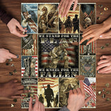 Ideabazar® American Flag Eagle Soldier Jigsaw Puzzle 1000 Pieces