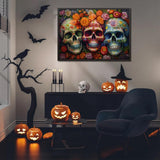 Ideabazar® Halloween Flower Skull Jigsaw Puzzle 1000 Pieces