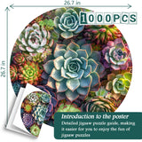 Ideabazar® Vintage Succulent Jigsaw Puzzle 1000 Pieces