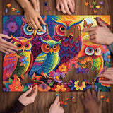 Ideabazar® Colorful OwlsIn The Garden Jigsaw Puzzle 1000 Pieces