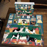 Cute Puppy's Lounge Jigsaw Puzzle 1000 Pieces