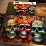 Ideabazar® Halloween Flower Skull Jigsaw Puzzle 1000 Pieces