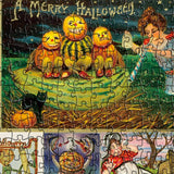 Ideabazar® Vintage Halloween Cards Jigsaw Puzzle 1000 Pieces